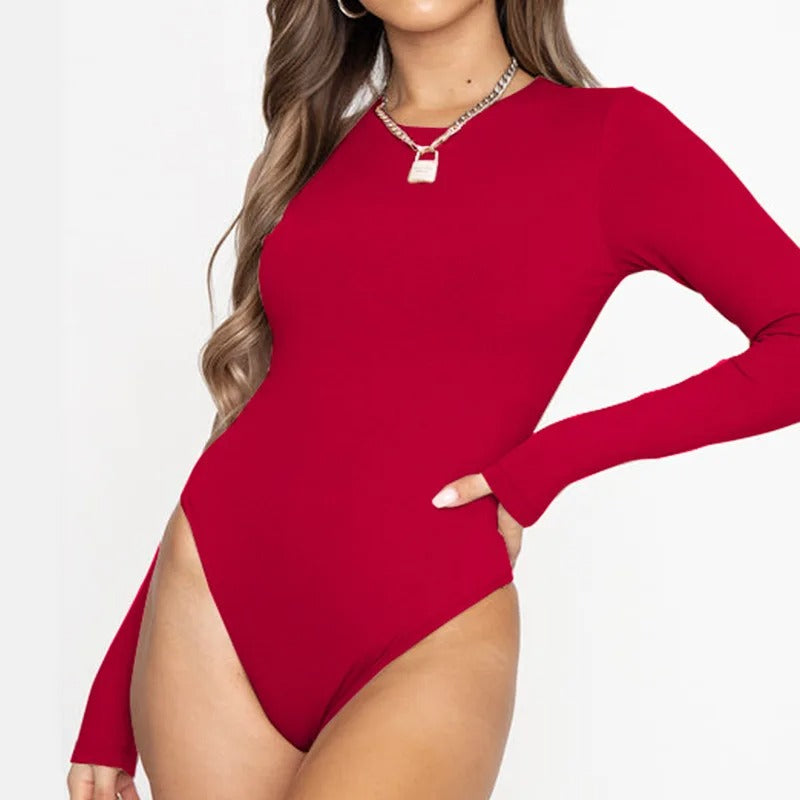 Long Sleeve Slim Bodysuit