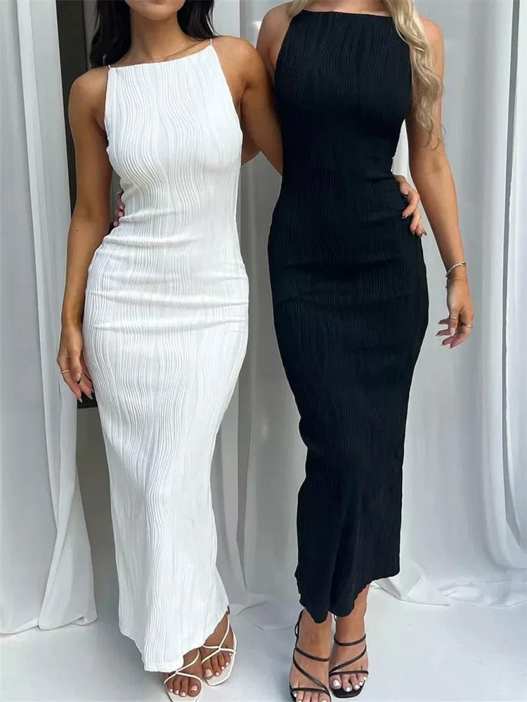Long Ruched Party Dress