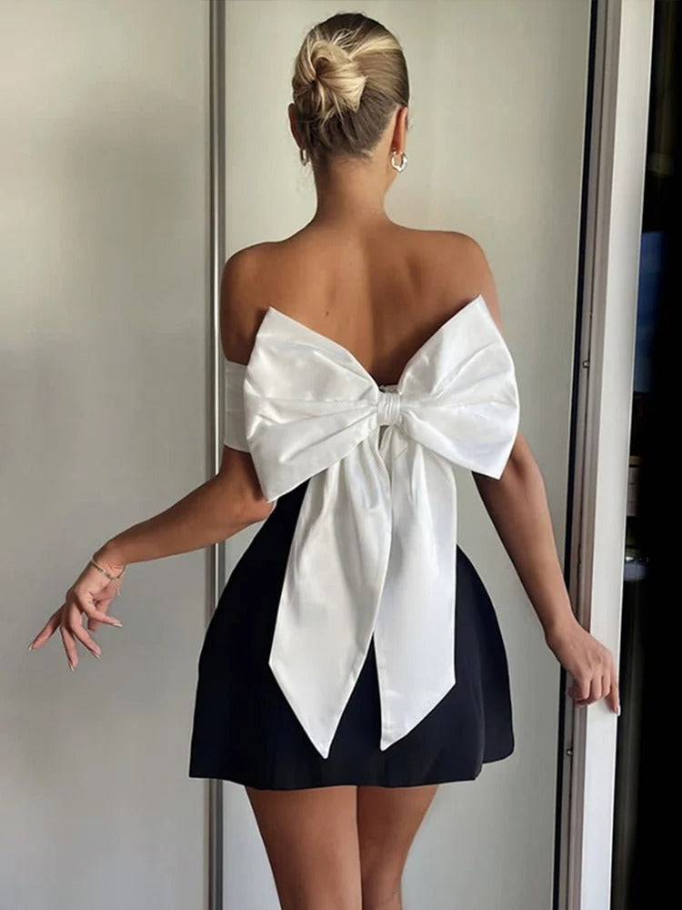 Sexy Mini Pary Dress Women Backless