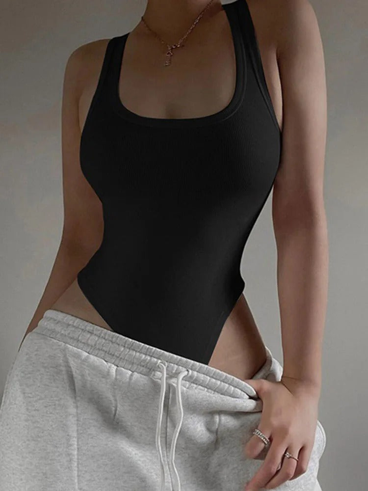 Off Shoulder Halter Bodysuit
