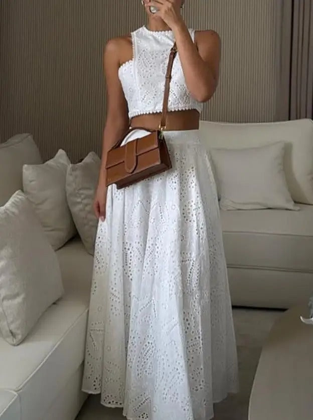 Bloom Muse A-Line Skirt Set 2 Pieces Outfit