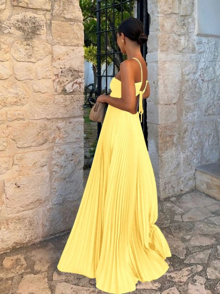 Satin Cutout Maxi Dress