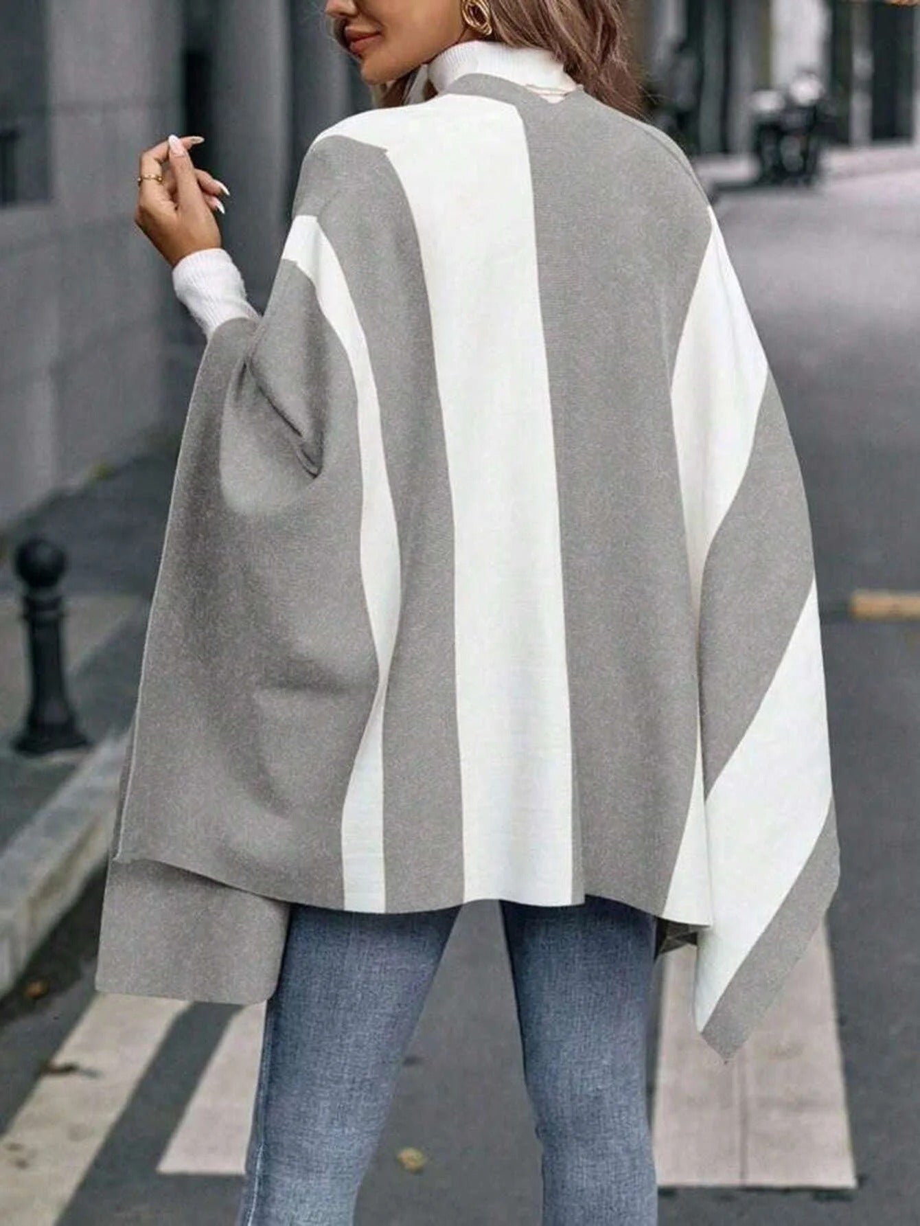 Luxury Winter Windproof Poncho Shawl