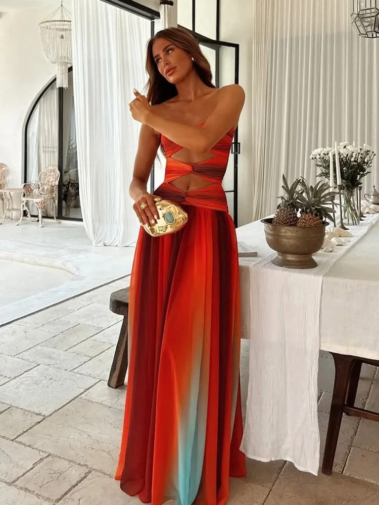 Elara Strapless Gown