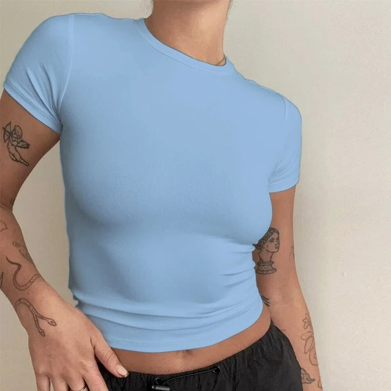 Slim Fit Knit T-Shirt
