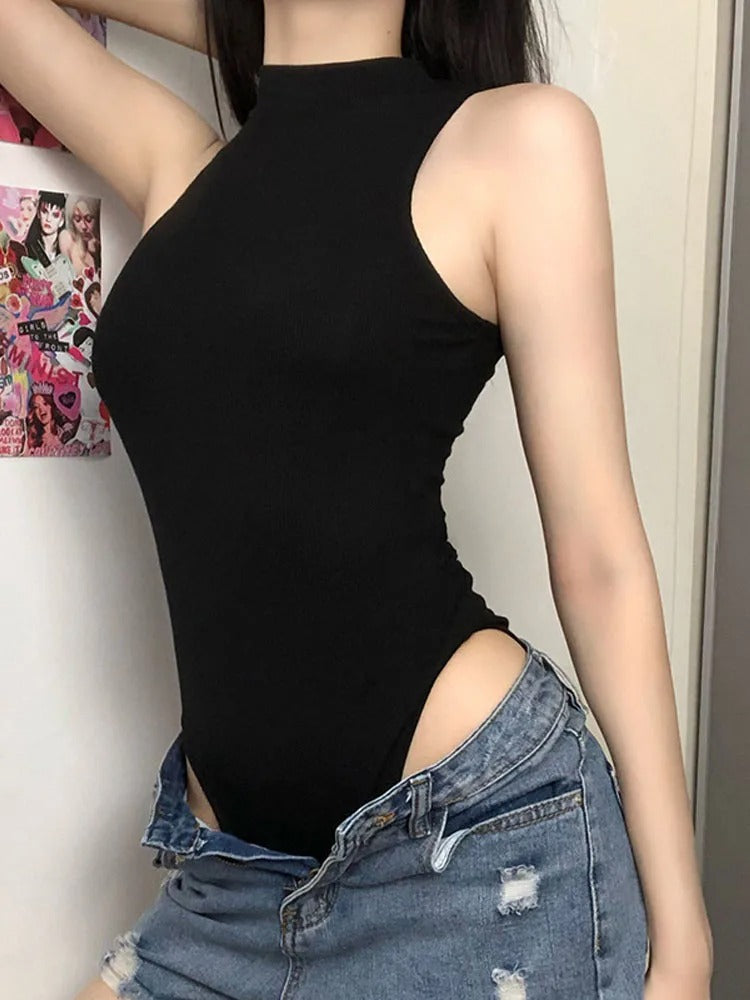 High Neck Fit Bodysuit