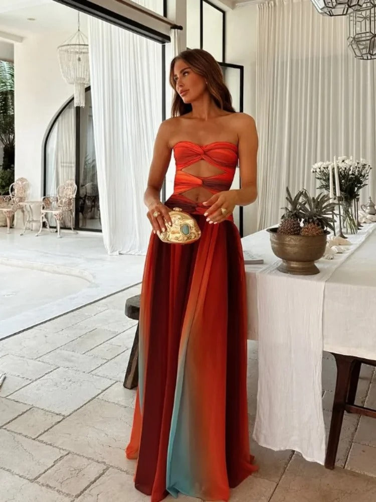 Elara Strapless Gown