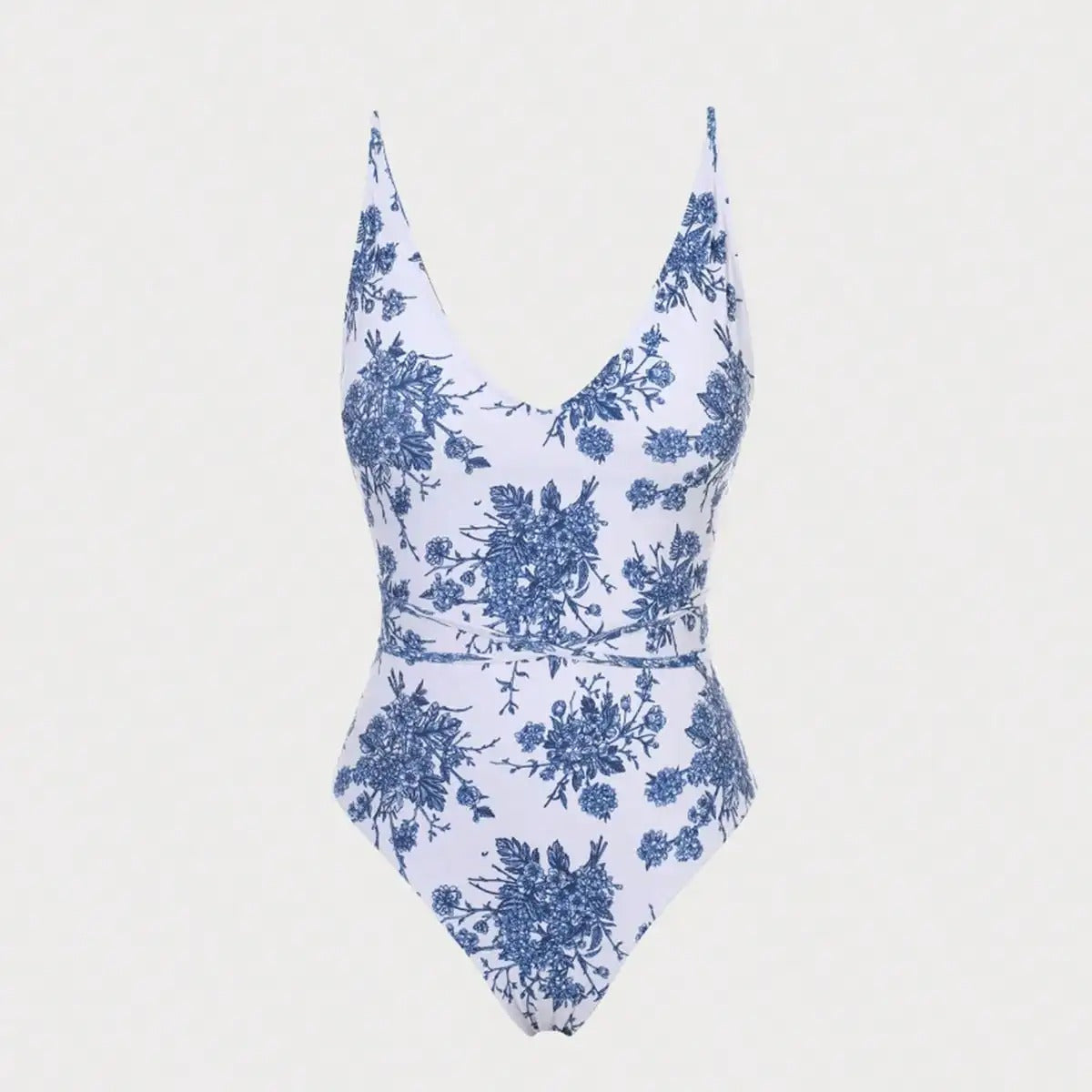 V-Neck Backless Swimsuit