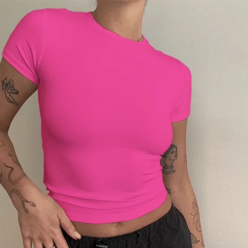 Slim Fit Knit T-Shirt