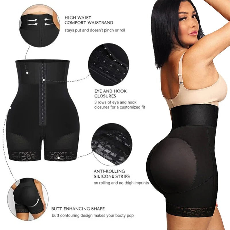 Waist-Defining Boned Shaper Shorts