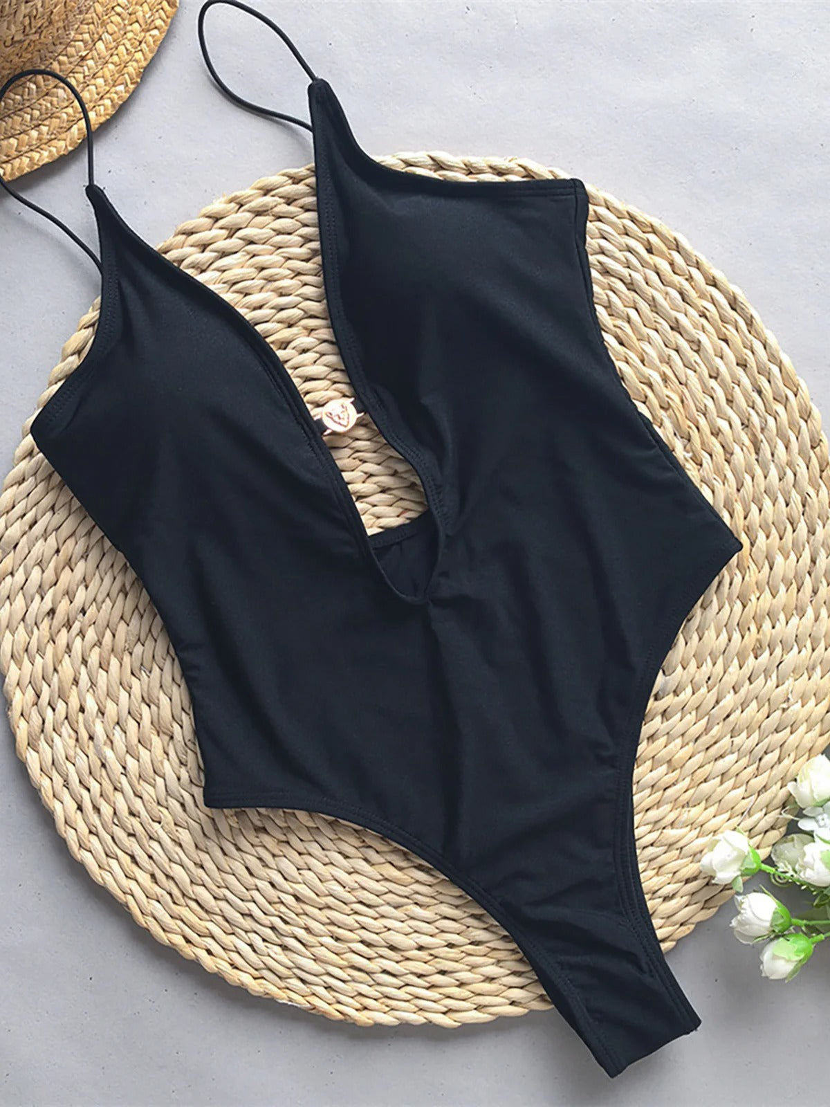 Tie Dye Cutout Swimsuit