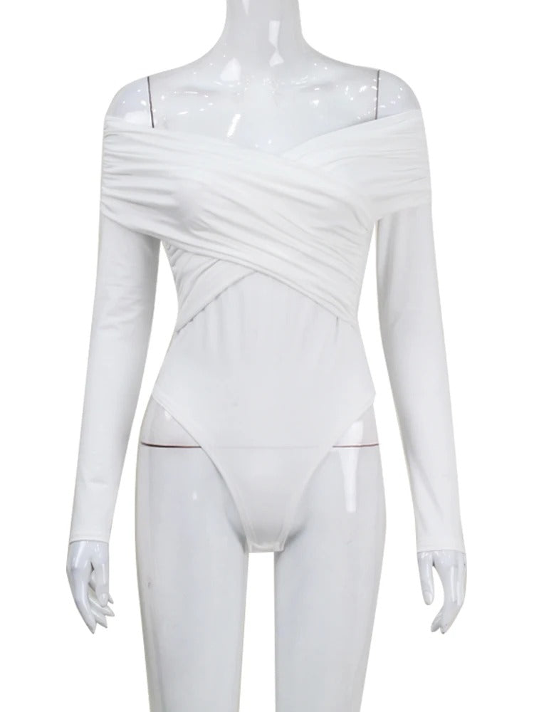 Cross Fold Sheath Bodysuit