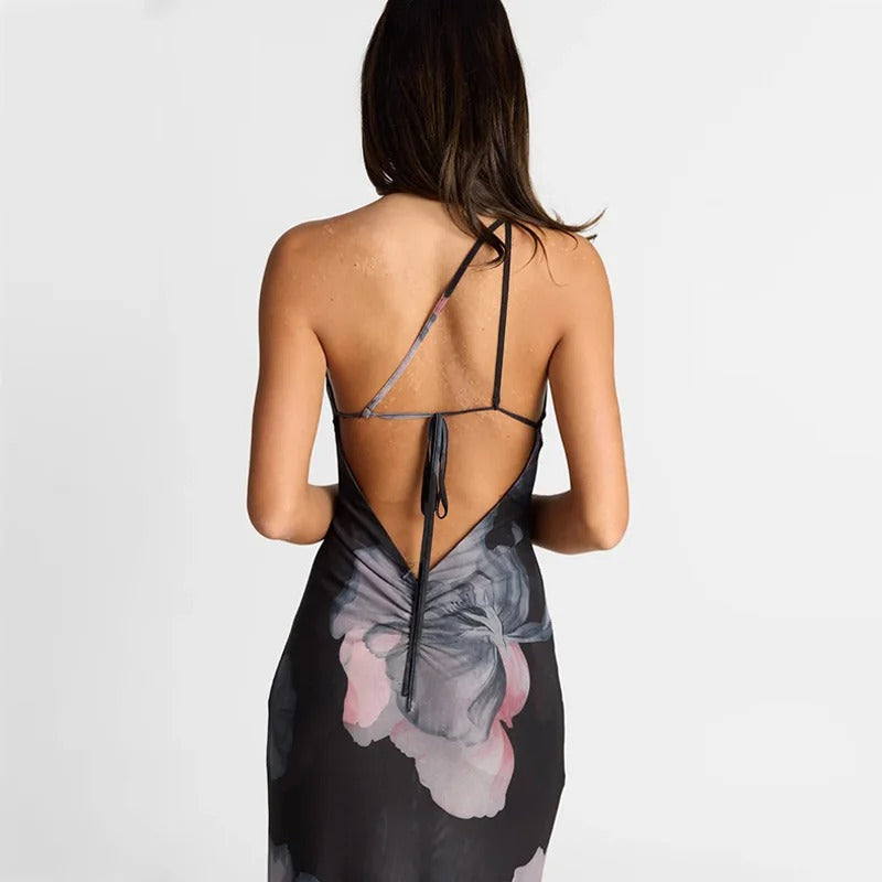 Vera Noir Maxi Dress