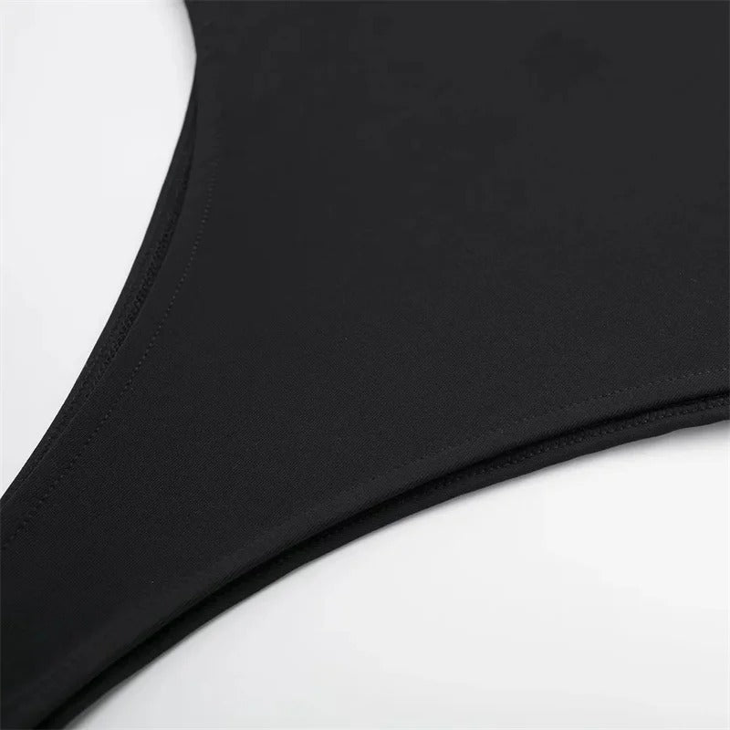 Sleeveless Backless Bodysuit