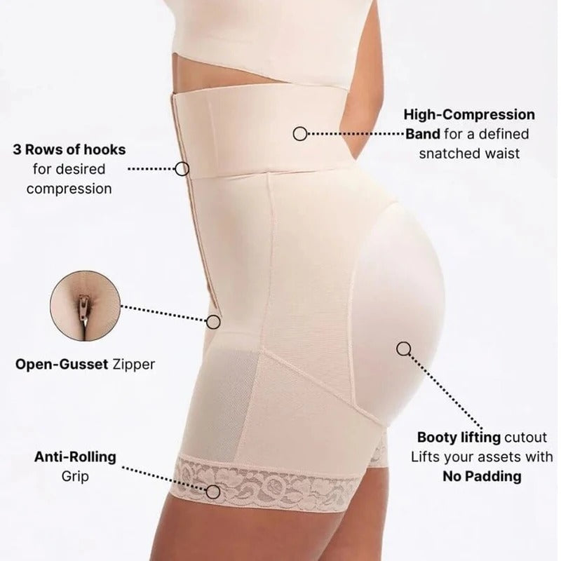 Waist-Defining Boned Shaper Shorts