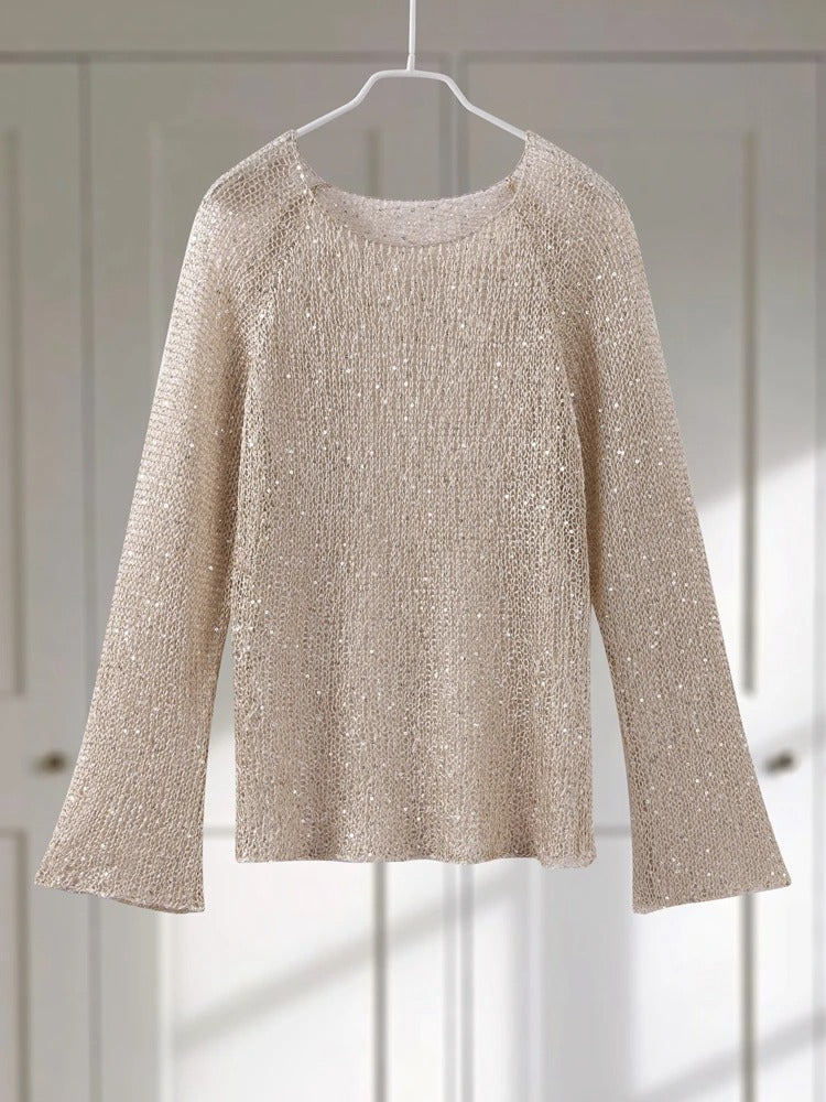 Sequin Knit Pullover