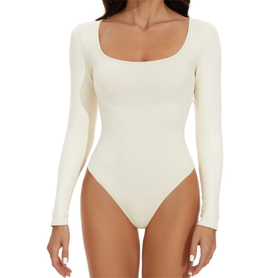 Sleek Fit Scoop Neck Bodysuit