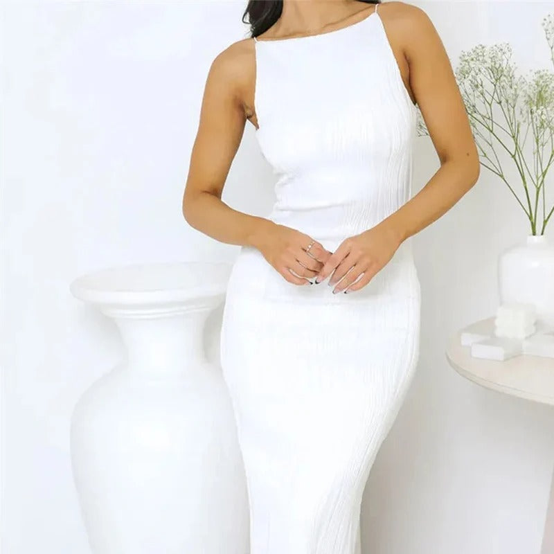 Long Ruched Party Dress