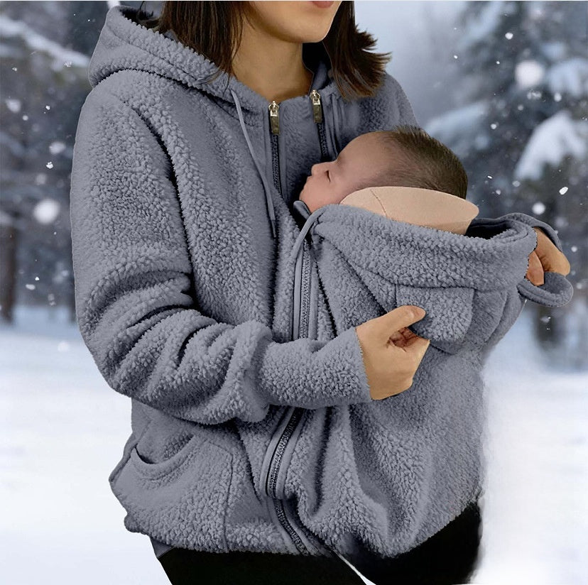 Womens Cashmere Blend Zipper Cardigan