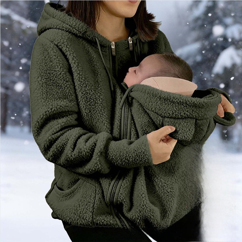 Womens Cashmere Blend Zipper Cardigan