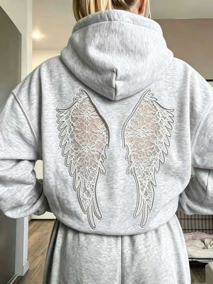Womens Hooded Embroidered Sweatshirt