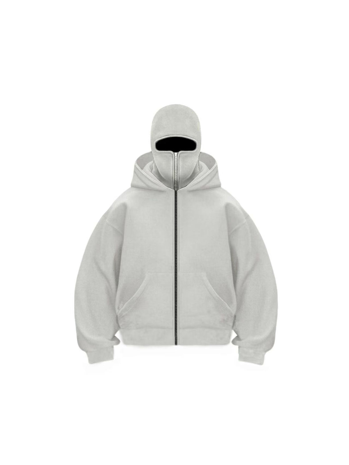 Double Layer Hooded Zipper Sweatshirt