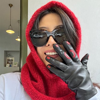 Retro Knit Balaclava Scarf Hat