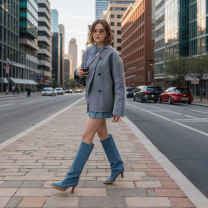 British Double-Breasted Wool Coat