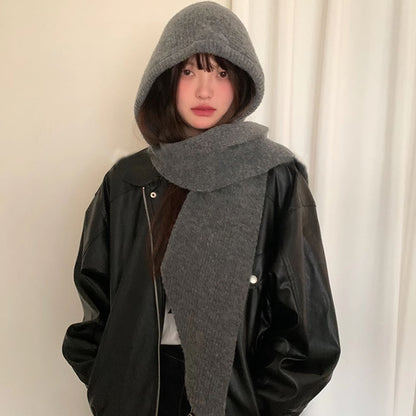 Knit Balaclava Beanie Scarf