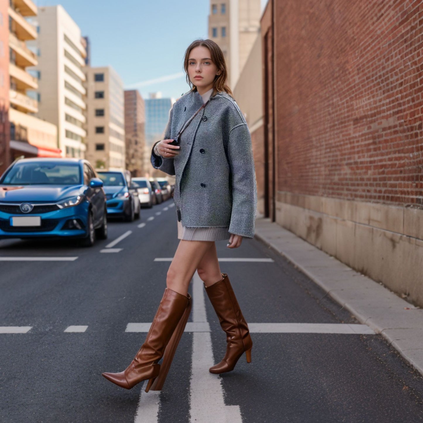 British Double-Breasted Wool Coat