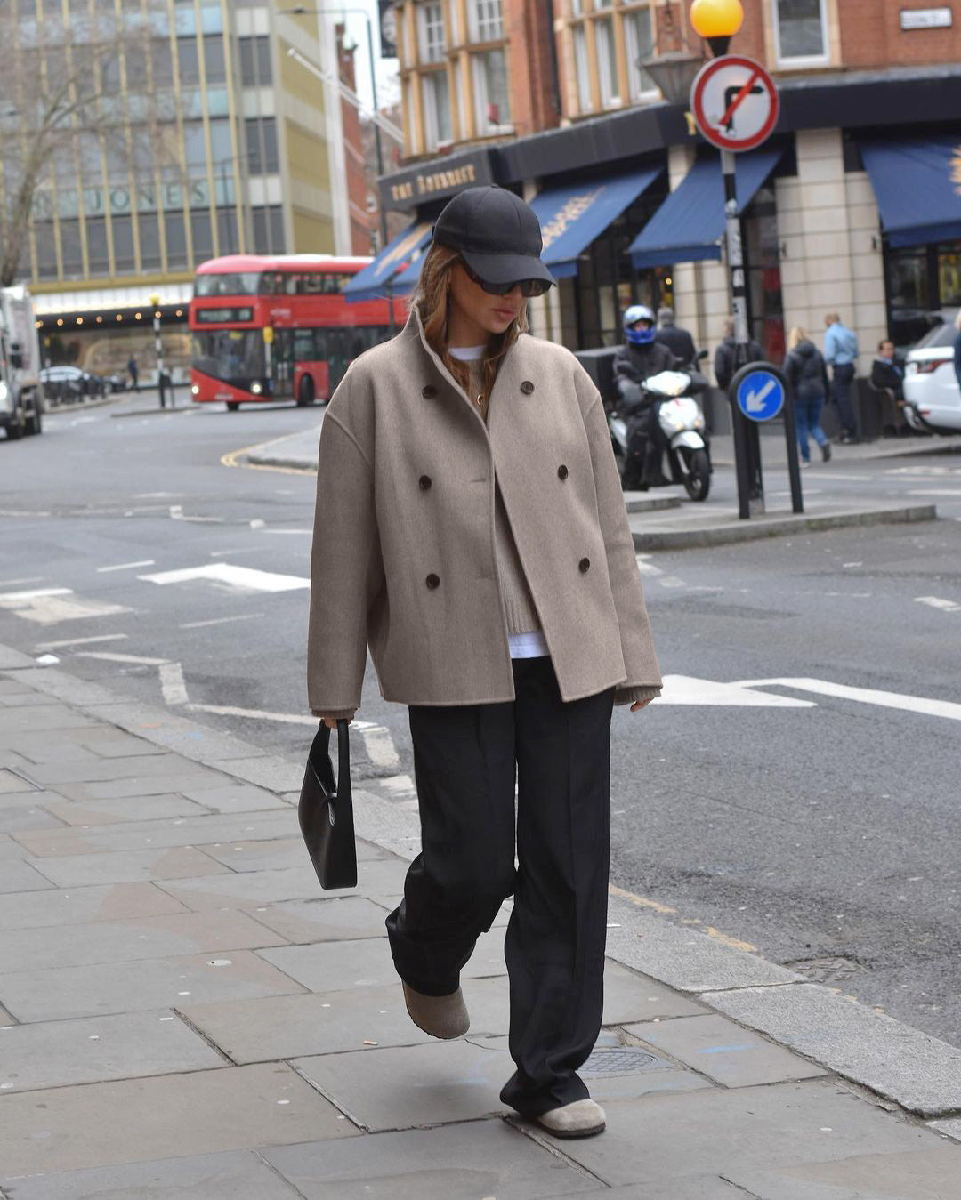British Double-Breasted Wool Coat
