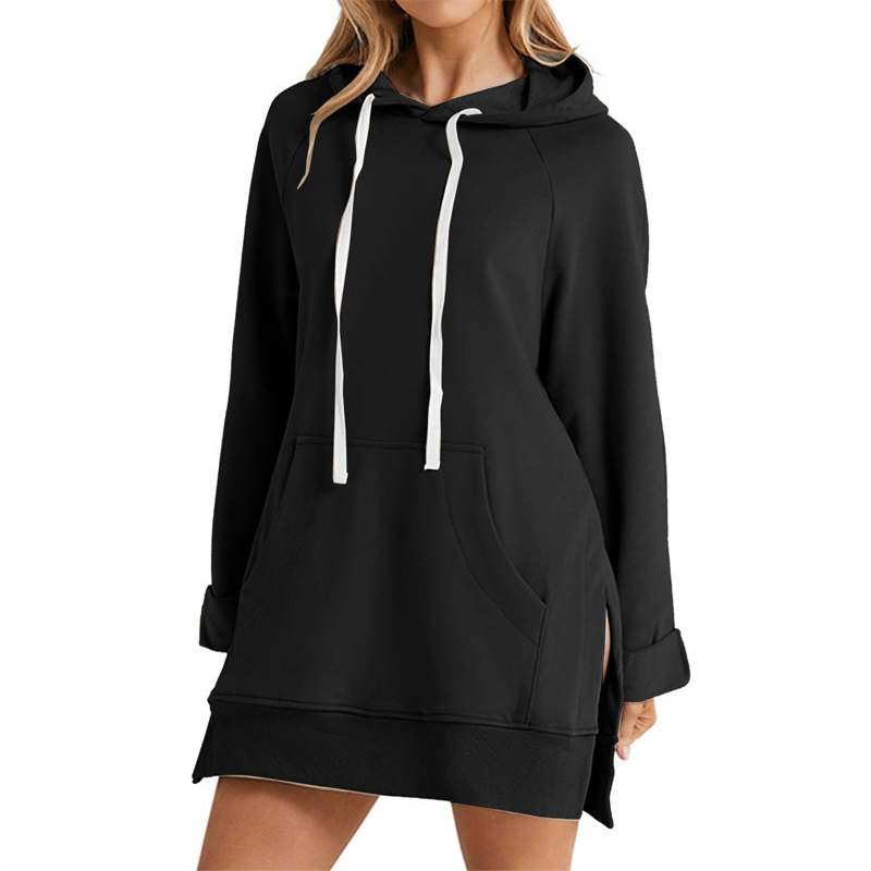VÉRA Slit Hoodie Dress