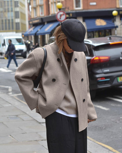 British Double-Breasted Wool Coat