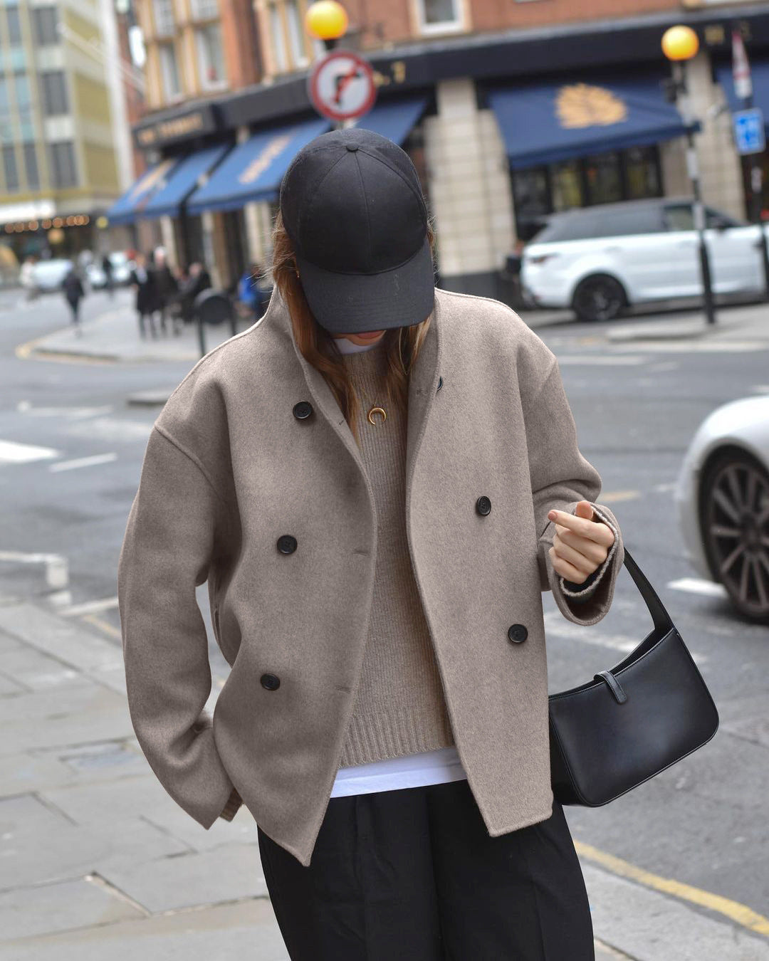 British Double-Breasted Wool Coat