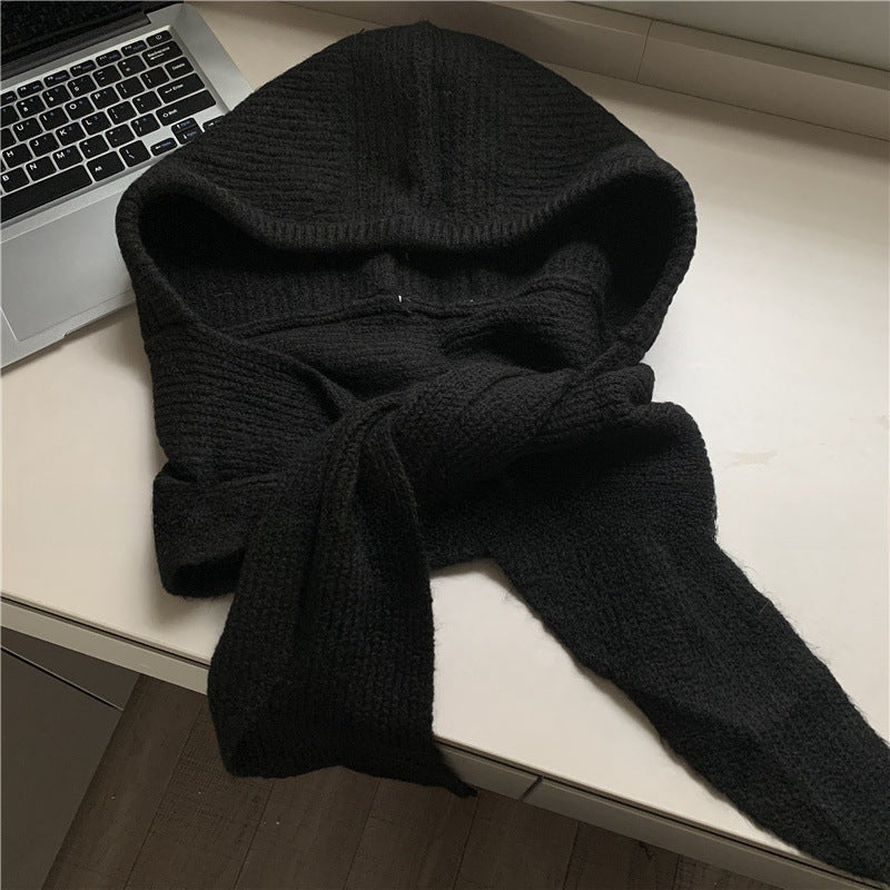 Knit Balaclava Beanie Scarf