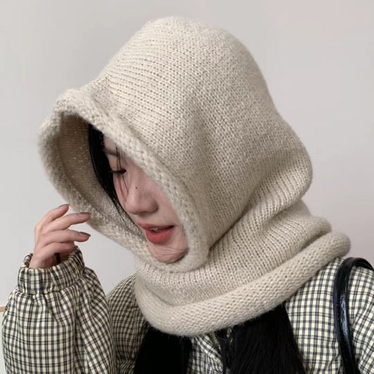 Retro Knit Balaclava Scarf Hat