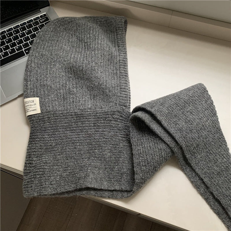 Knit Balaclava Beanie Scarf