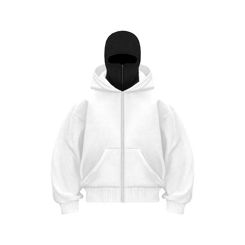 Double Layer Hooded Zipper Sweatshirt