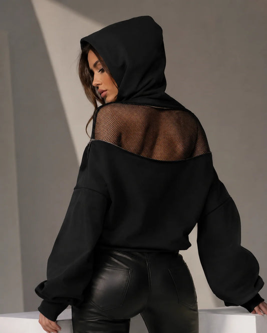 Stella Siena Backless Zipper Hoodie