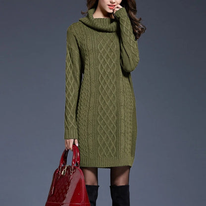 Cozy Knit Winter Dress