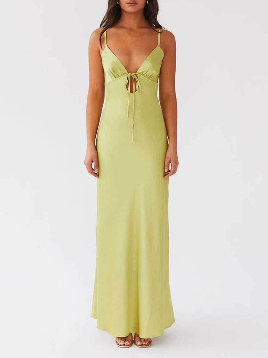 Flora Whisper Satin Maxi