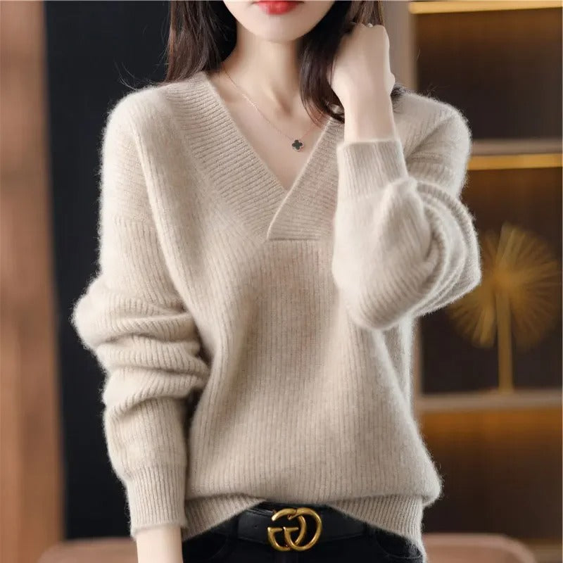Soft Knit Loose Pullover Sweater