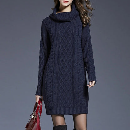 Cozy Knit Winter Dress