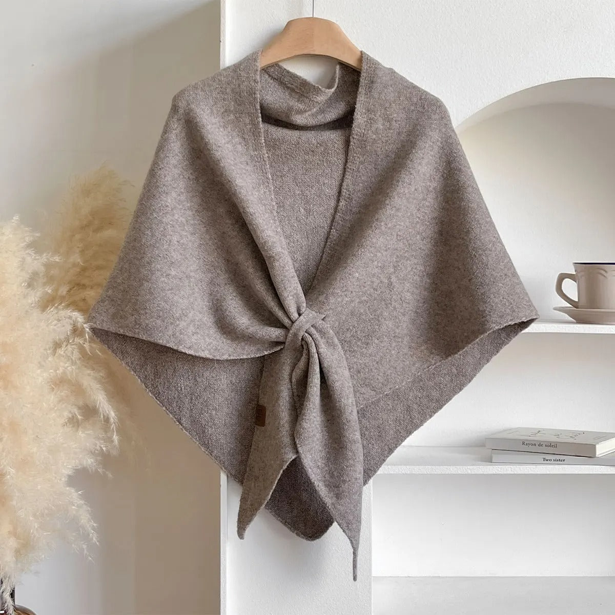 Elegant Solid Triangle Scarf Shawl