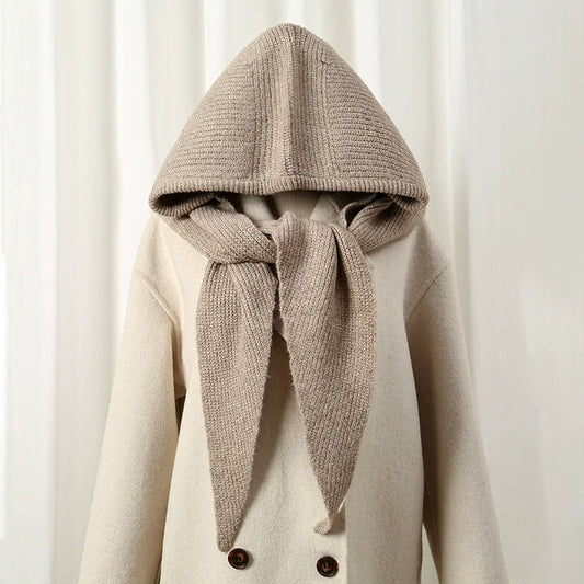 Knit Balaclava Beanie Scarf