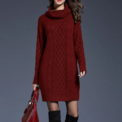 Cozy Knit Winter Dress