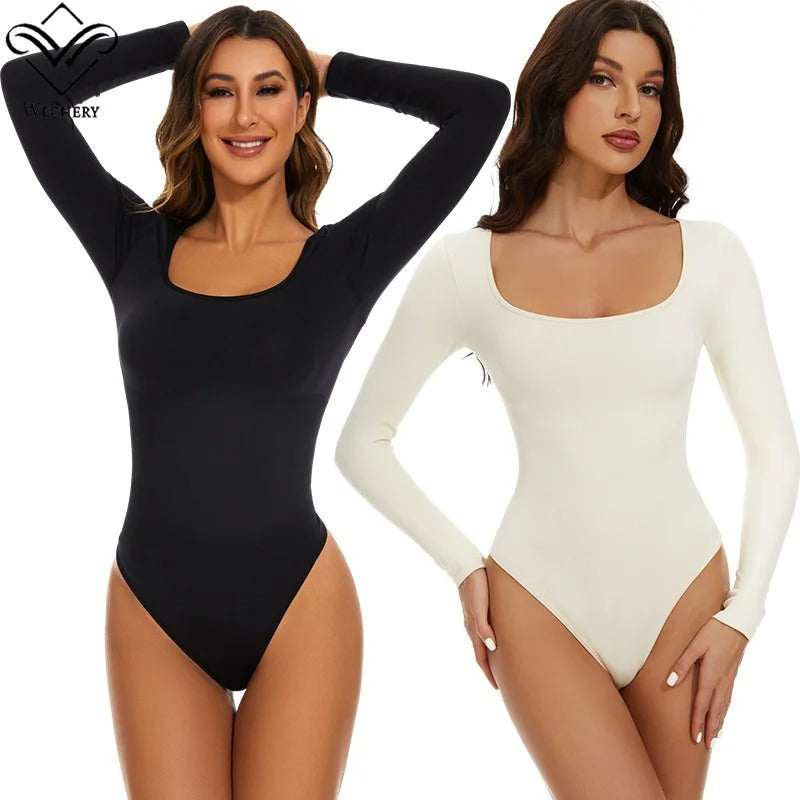 Sleek Fit Scoop Neck Bodysuit