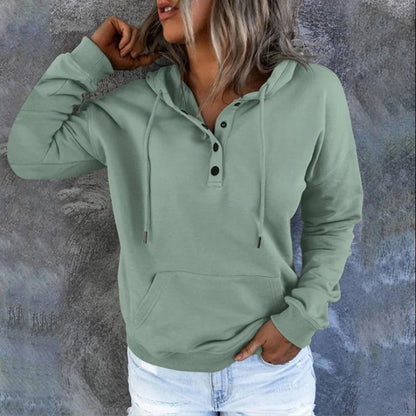 European-Style Loose Hooded Hoodie