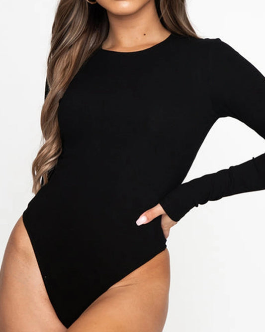 Long Sleeve Slim Bodysuit
