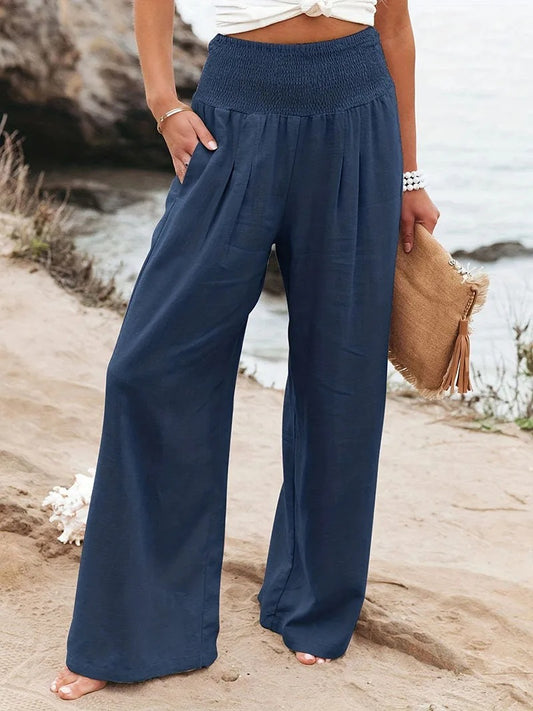 Oxford Cotton Flow Pants